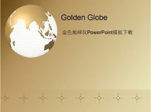 Golden Globe PowerPoint Template Download