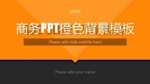 Business-PPT-Vorlage mit orangefarbenem Hintergrund herunterladen