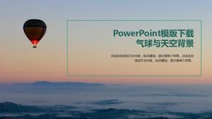 PowerPoint-Vorlage Download_Luftballons und Himmelshintergrund