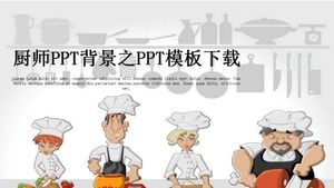 Download del modello PPT di sfondo PPT dello chef