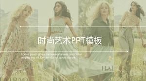 2012 fashion art PPT template