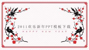 Download do modelo de PPT de feliz ano novo de 2011