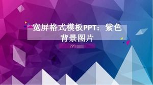 PPT-Vorlage im Breitbildformat: lila Hintergrundbild