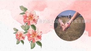 Flores rosadas románticas_adecuadas para niñas