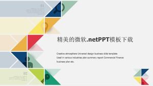 Exquisite Microsoft .net PPT template download