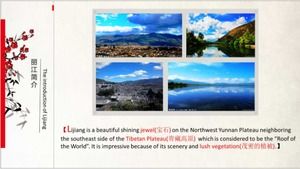 Peak Lanyun－Landschafts-PPT-Vorlage