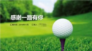 Modelo de slide - PPT de golfe estrangeiro