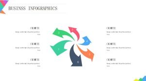 奥运PPT模板-五环图案
