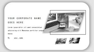 PPT-Hintergrundmaterialvorlage - schwarze Tastatur