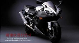 Mountain bike de motocicleta estrangeira - modelo de PPT esportivo