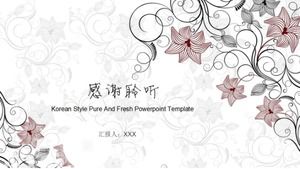 Gulir tinta kreatif template PPT gaya Cina
