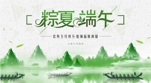 Dragon Boat Festival planı ppt şablonu