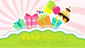 Birthday party design ppt template