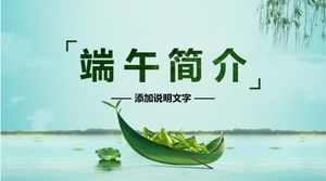Dragon Boat Festival plan de marketing șablon ppt