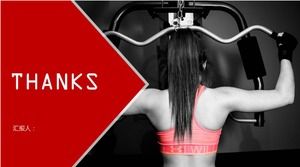 Gym sports fitness ppt template