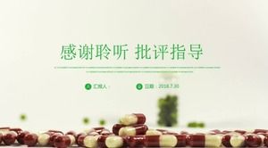 Pharmaceutical industry work summary ppt template