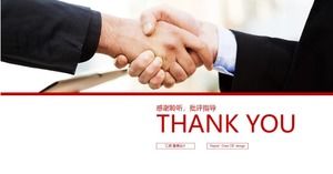Business cooperation handshake ppt template