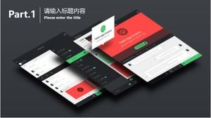 Mobile app report ppt template