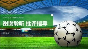 Templat ppt ringkasan pengembangan sepak bola