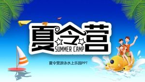 Modelo de ppt de atividades de acampamento de verão para jovens