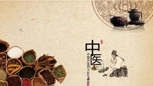 Chinesische Kultur der traditionellen chinesischen Medizin ppt-Vorlage