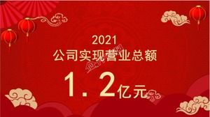 Шаблон п.п. ежегодной встречи с новым годом 2022