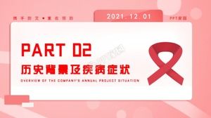 艾滋病預防日PPT模板