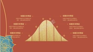 Klasyczny chiński styl Mid-Autumn Festival planowania wydarzeń marketingowych szablon ppt
