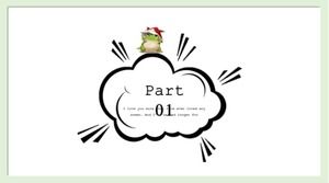 Club de cuentos de libros ilustrados para niños El príncipe se convierte en una plantilla ppt versión en inglés de rana