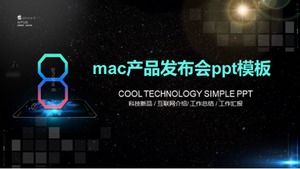 Templat ppt peluncuran produk Mac