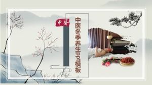 Chinesische Medizin Wintergesundheit ppt-Vorlage