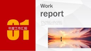 Modelo de ppt de relatório de trabalho judicial chinês simples