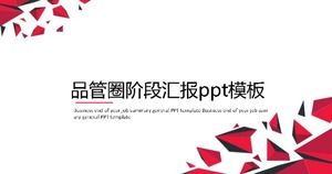 PPT-Vorlage für den Phasenbericht des Qualitätskontrollkreises
