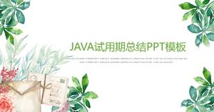 Шаблон PPT сводки пробного периода Java