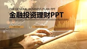 Template PPT laporan investasi manajemen keuangan modern canggih yang canggih