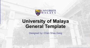 Simple general college English thesis defense PPT template