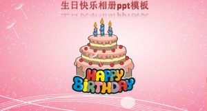 Happy birthday photo album ppt template