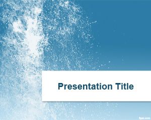 Template Splash Water PowerPoint