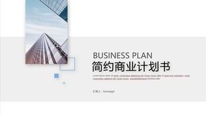Minimalist business plan PPT template