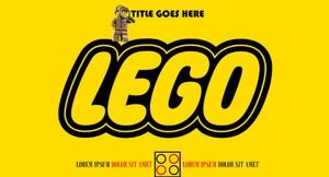 Lego LEGO style Lego block theme ppt template