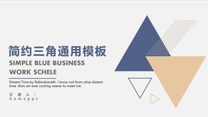Simple and elegant triangle general PPT template