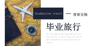 Atmospheric and elegant graduation trip summary general PPT template