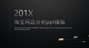 Templat ppt analisis toko online Taobao