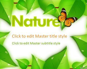 Plantilla de la naturaleza PPT