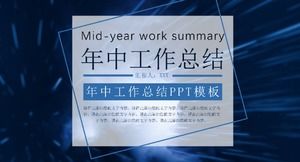 Blue atmosphere business work summary general ppt template