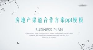 Emlak kanalı işbirliği planı ppt şablonu