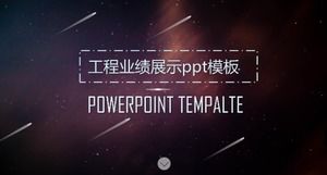 Project performance display ppt template