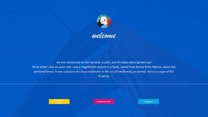 Fashion vibrant colorful contrasting color background company business introduction PPT template