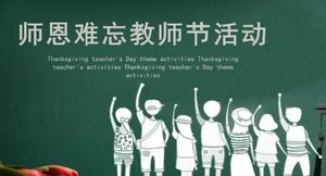Templat PPT perencanaan acara Hari Guru Sederhana