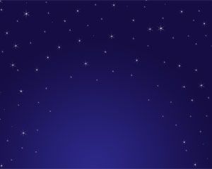 Feerie Sterne in Sky Powerpoint-Theme